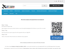 Tablet Screenshot of cmchobbies.co.za